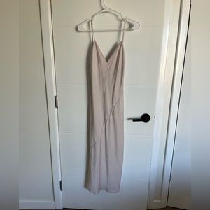 Aritzia Silk Midi Slip Dress